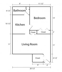One Bedroom Unit